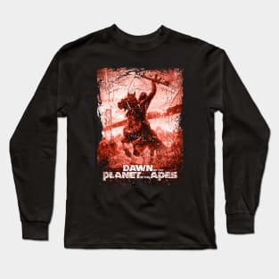 Dawn Of Apes  Caesar's Rise Unleashed Long Sleeve T-Shirt